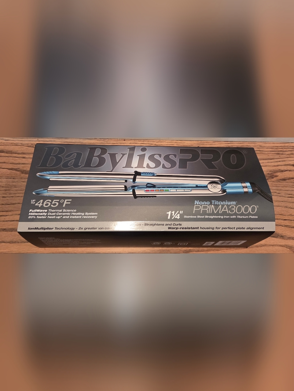 BabyBliss Pro - Prima 3000 - Stainless Steel Straightening Iron w/ Titanium Plat